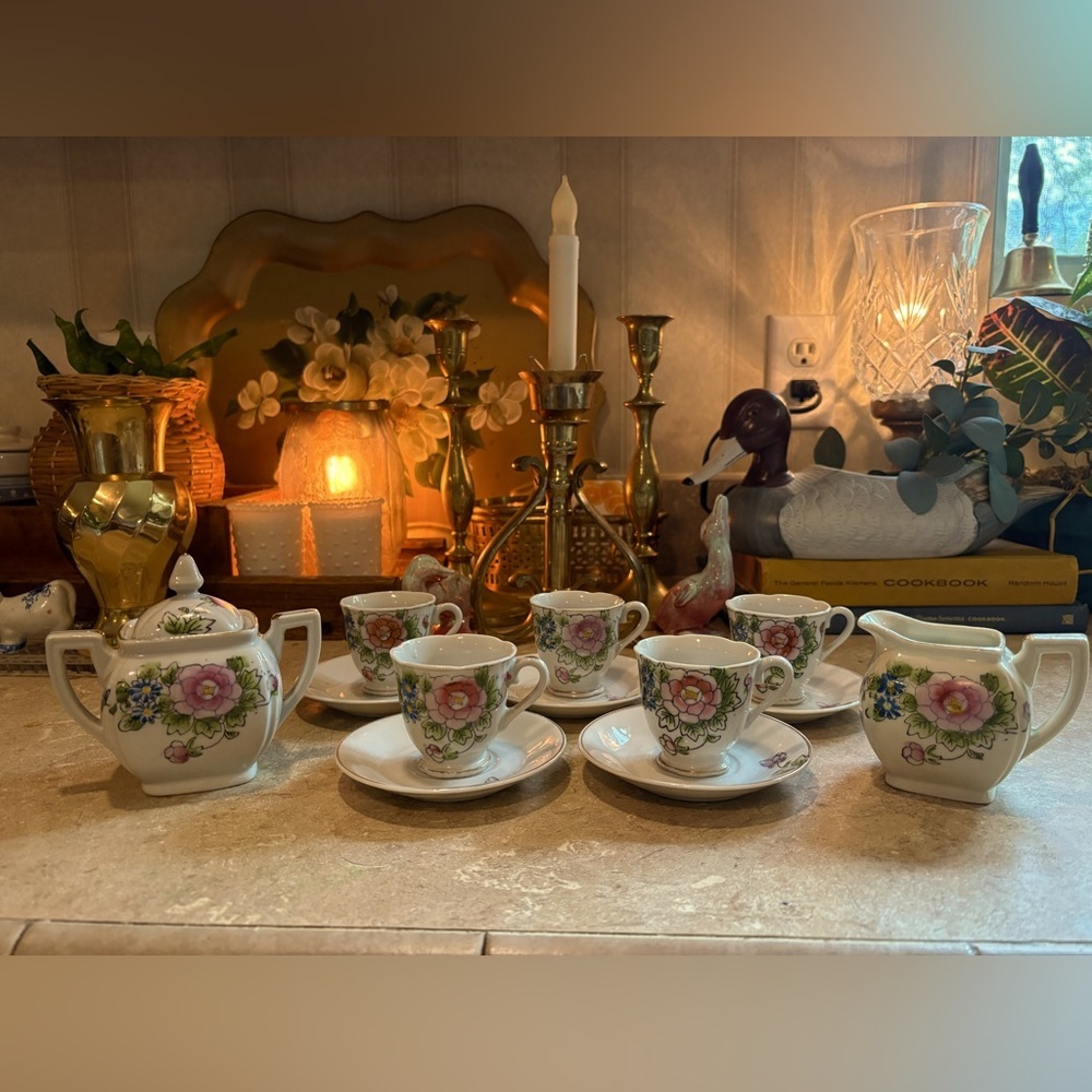 RARE Vintage Hadson Chinaware tea set, made in Occupied Japan